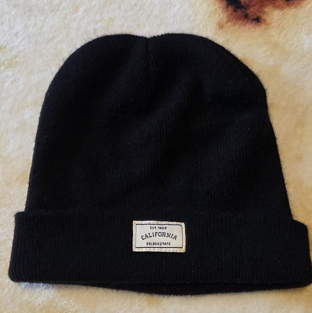 California Solidstate Black Beanie